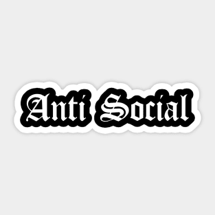 Anti-Social Sticker